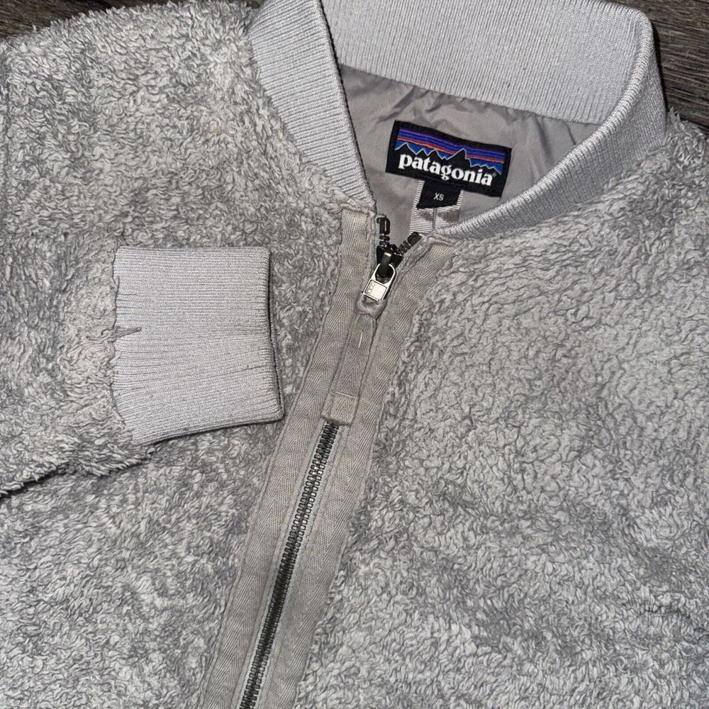 Patagonia Women's‎ Full Zip Grey Fleece Bomber Jacket XS - Picture 5 of 8